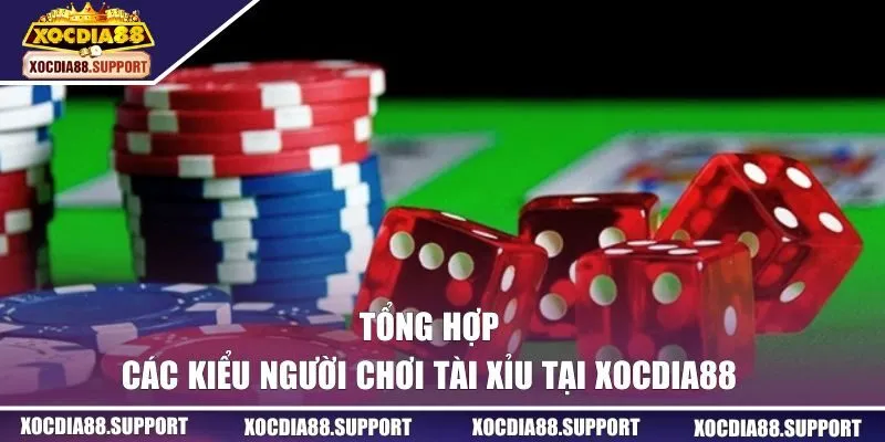 Tổng hợp các kiểu người chơi tài xỉu tại XOCDIA88